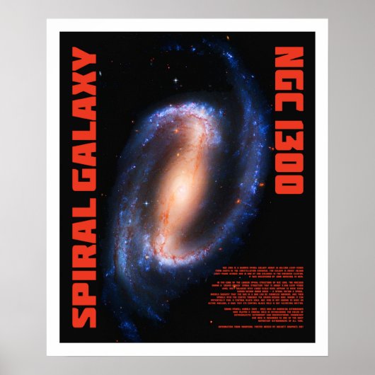 Spiralgalaxie Poster (Vorne)