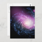 Spiralgalaxie Postkarte (Vorne/Hinten)