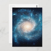 Spiralgalaxie Postkarte (Vorne/Hinten)