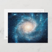 Spiralgalaxie Postkarte (Vorne/Hinten)