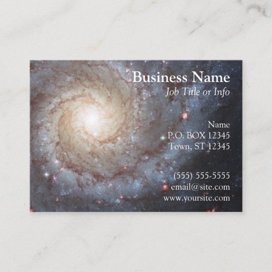 Spiralgalaxie Visitenkarte (Vorderseite)