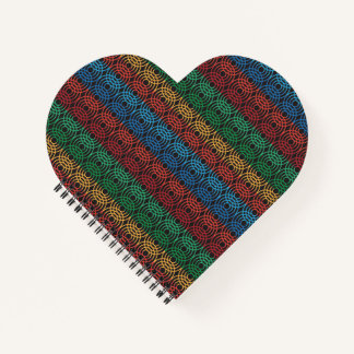 Spiralgebundenes Notebook mit kreisförmiger Muster Notizblock