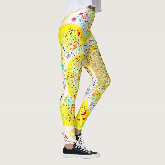 Spiralgelb Leggings (Rechts)