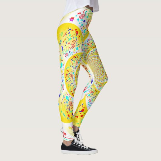 Spiralgelb Leggings (Rechts)