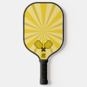 Spiralgelbe Pickle-Ball-Schläger Pickleball Schläger (Vorderseite)