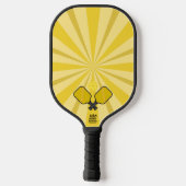 Spiralgelbe Pickle-Ball-Schläger Pickleball Schläger (Rückseite)