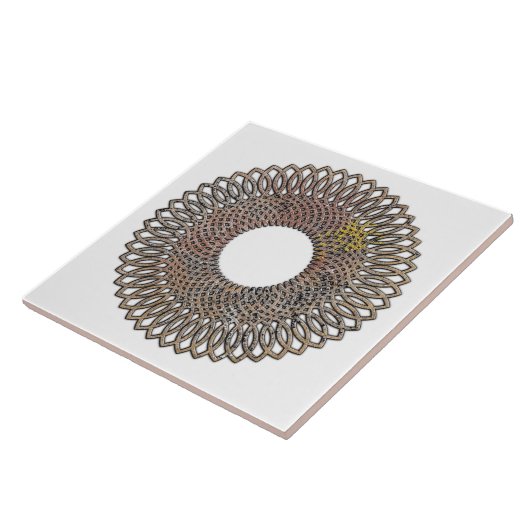 spiralgeometrisches Design Fliese (Seite)