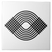 spiralgeometrisches Design Fliese (Vorderseite)