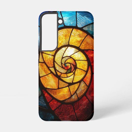 Spiralgold Samsung Galaxy Hülle (Rückseite)