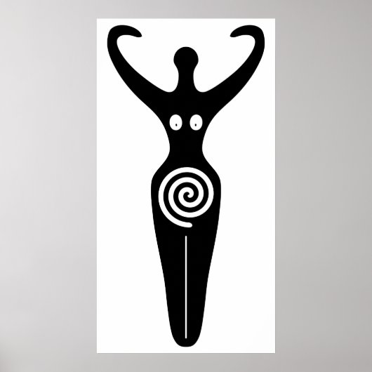 Spiralgöttin Die heilige Göttliche Frau Poster (Vorne)