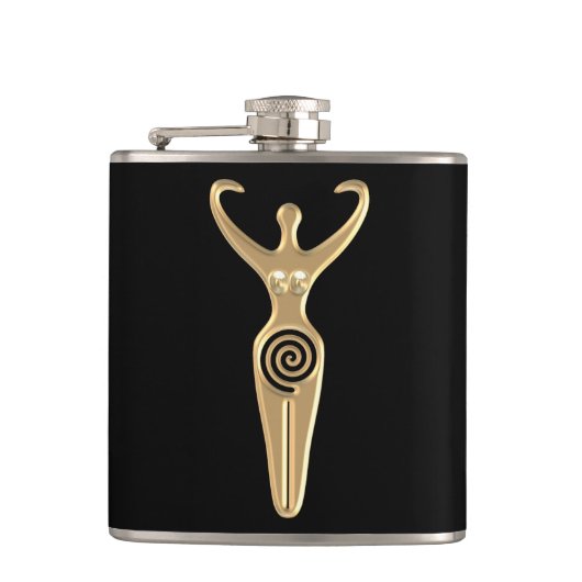 Spiralgöttin Flachmann (Vorderseite)