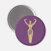 Spiralgöttin Magnet (Vorderseite/Rückseite)