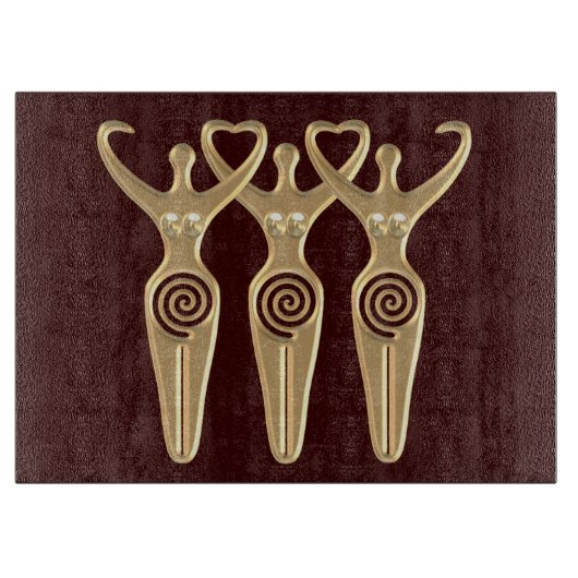 Spiralgöttin Schneidebrett (Vorderseite)