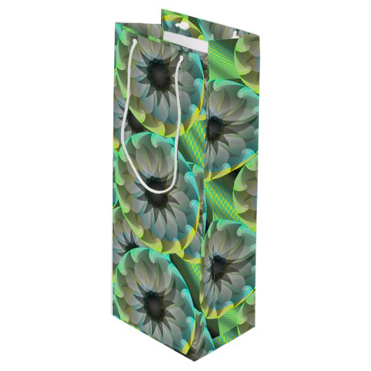 Spiralhai [Wein] von Kenneth Yoncich Geschenktüte Für Weinflaschen (Vorderseite Schrägansicht)