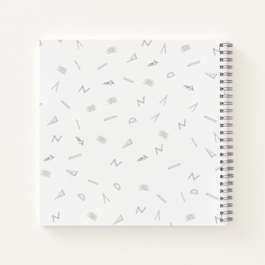 Spiralheft für Architekten Notizblock (Rückseite)