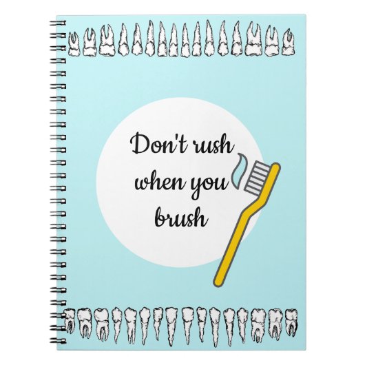 Spiralheft für Zahnärzte Notizblock (Vorderseite)