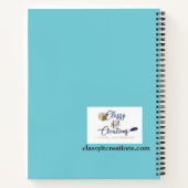 Spiralheft mit braunem Charakter für Mädchen Notizblock (Rückseite)