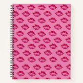 Spiralheft mit Luscious Lips Design Notizblock (Vorderseite)