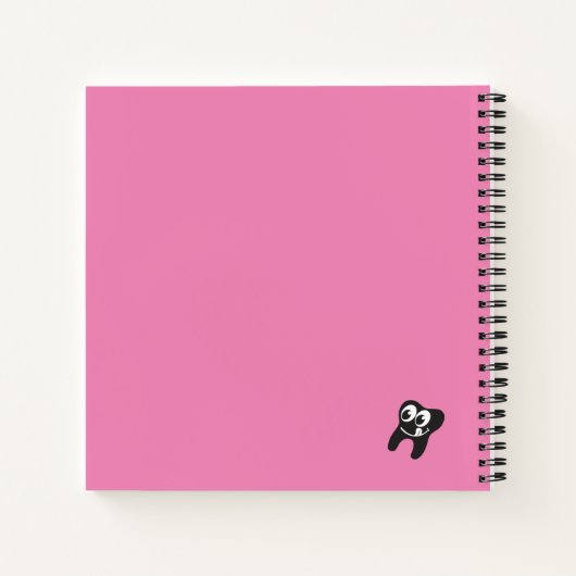 Spiralheft mit Ponyschwanz Notizblock (Rückseite)