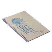 Spiralheft mit Quallendeckel Notizblock (Rechte Seite)
