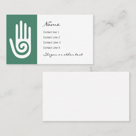 Spiralheilsymbol Visitenkarte (Vorne/Hinten)