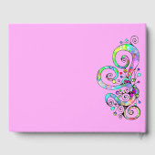 Spiralherz Handgemalt Design 1 Gästebuch (Rückseite)