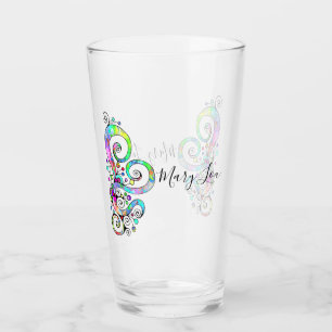 Spiralherz Handgemalt Design 1 Glas