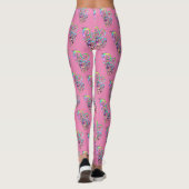 Spiralherz Handgemalt Design 1 Leggings (Rückseite)