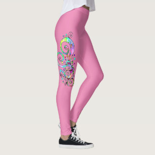 Spiralherz Handgemalt Design 1 Leggings