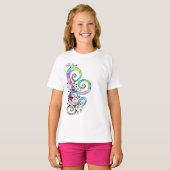 Spiralherz Handgemalt Design 1 T-Shirt (Vorne ganz)