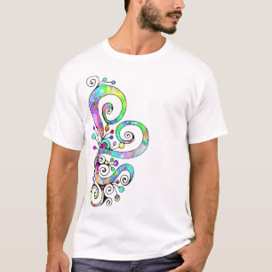 Spiralherz Handgemalt Design 1 T-Shirt