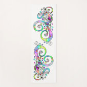 Spiralherz Handgemalt Design 1 Yogamatte (Vorderseite)