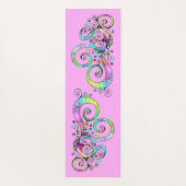 Spiralherz Handgemalt Design 1 Yogamatte (Rückseite)
