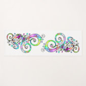 Spiralherz Handgemalt Design 1 Yogamatte (Vorderseite (Horizontal))
