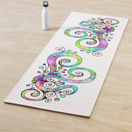 Spiralherz Handgemalt Design 1 Yogamatte (Beispiel)