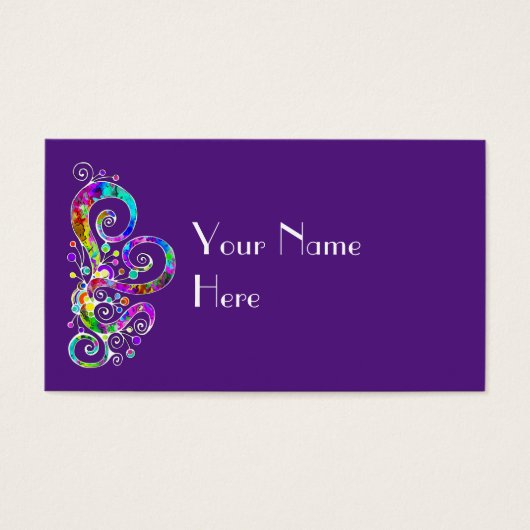 Spiralherz Handgemalt Design 2 (Vorderseite)