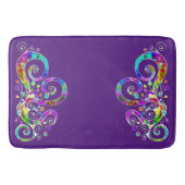 Spiralherz Handgemalt Design 2 Badematte (Vorderseite)