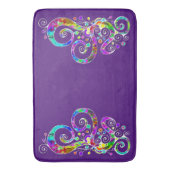 Spiralherz Handgemalt Design 2 Badematte (Vorderseite Vertikal)