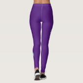 Spiralherz Handgemalt Design 2 Leggings (Rückseite)