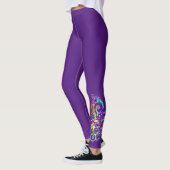 Spiralherz Handgemalt Design 2 Leggings (Links)