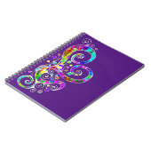 Spiralherz Handgemalt Design 2 Notizblock (Linke Seite)