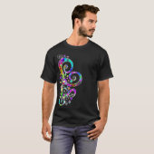 Spiralherz Handgemalt Design 2 T-Shirt (Vorne ganz)