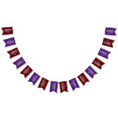 Spiralherz Handgemalt Design 2 Wimpelkette (Alle)