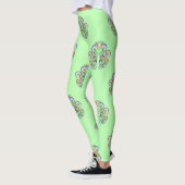 Spiralherz Handgemalt Design 4 Leggings (Links)