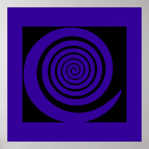 spiralhypnotisches Druckdekor Poster