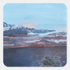 Spiralkleber Quadratischer Aufkleber