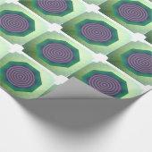 Spiralkonstruktion mit abgesetzter Kante Geschenkpapier (Ecke)