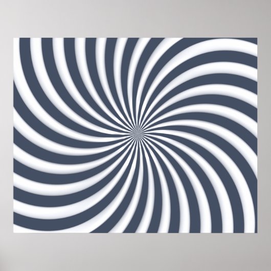 Spiralkurven der optischen Kunst Dreieck 05 Poster (Vorne)