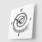 Spiralleuchte Quadratische Wanduhr (Winkel)