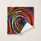 Spirallicht Badhandtuch Set (Waschlappen)